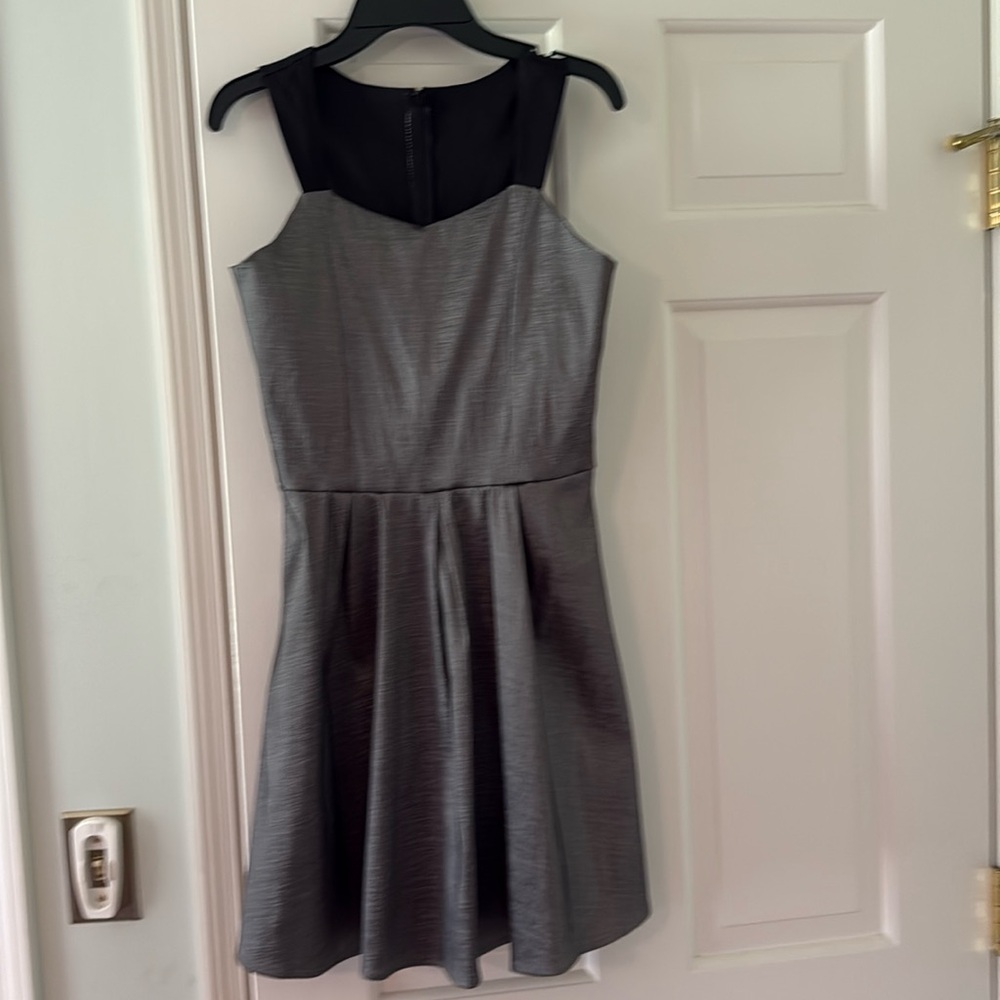 NWT - Sally Miller Silver Fit and Flare Dress